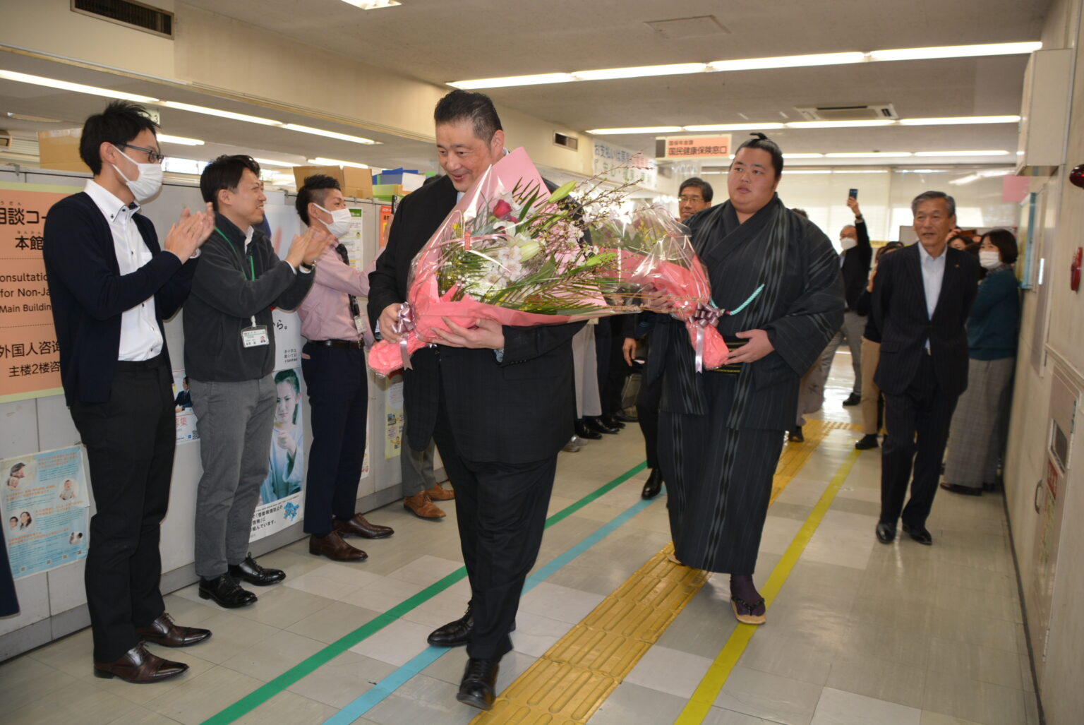 琴ノ若関が市役所を訪問 大関昇進を報告 松戸よみうり